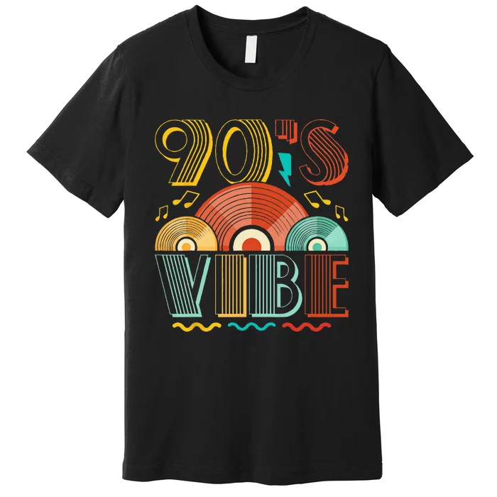 90s Vibe CD 90s Music 1990s Generation Retro Nineties Premium T-Shirt