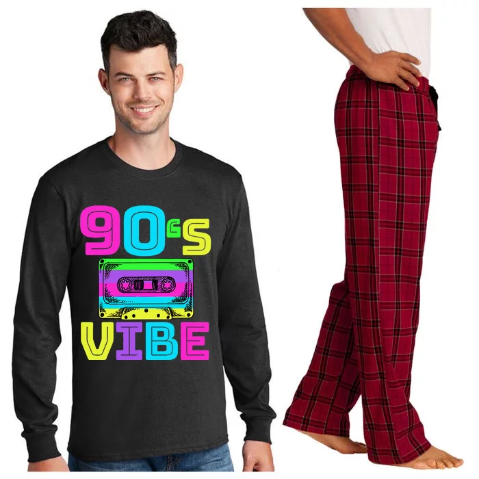 90s Vibe For 90s Music Lover Long Sleeve Pajama Set