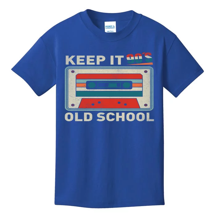 90S Vibes Keep It Old School 90S Hip Hop Cassette Tape Gift Kids T-Shirt