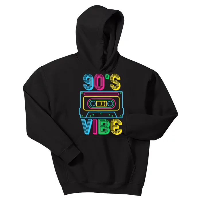 90s Vibe Retro Aesthetic Costume Party Outfit 90s Vibe Kids Hoodie