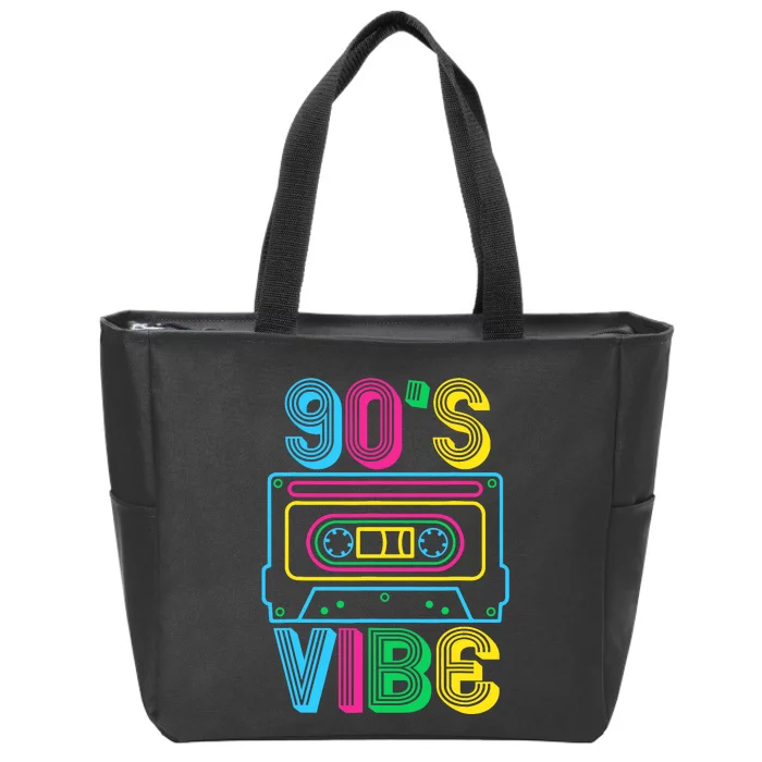 90s Vibe Retro Aesthetic Costume Party Outfit 90s Vibe Zip Tote Bag