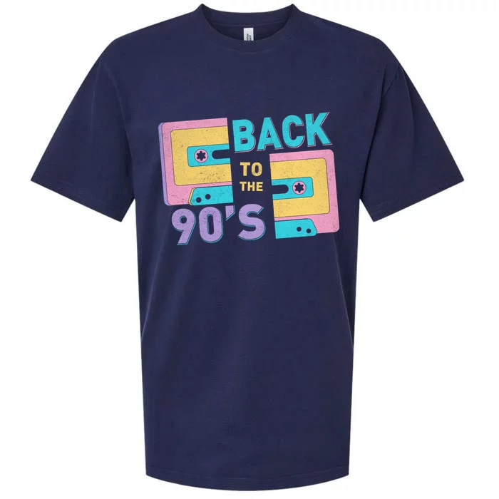 90S Vibes Retro Back To 90S Hip Hop Cassette Tape Gift Sueded Cloud Jersey T-Shirt