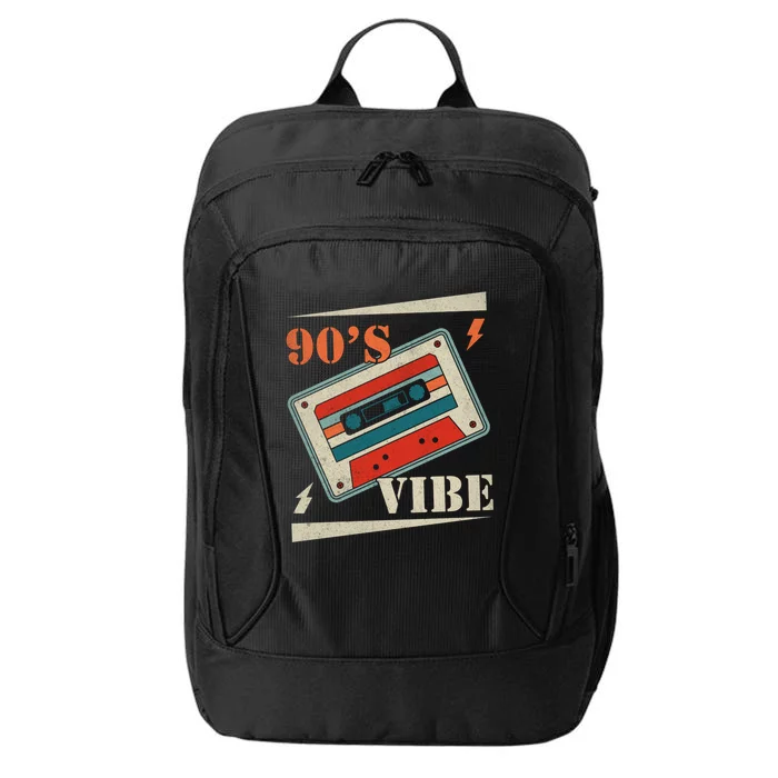 90S Vibes Retro Vintage 90S Hip Hop Cassette Tape Funny Gift City Backpack