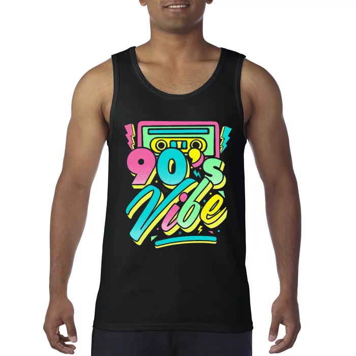 90s Vibe Vintage Retro Costume Party Nineties Tank Top