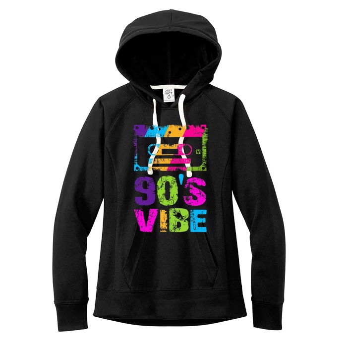 90s Vibe Vintage 1990s Music 90s Costume Women's Fleece Hoodie