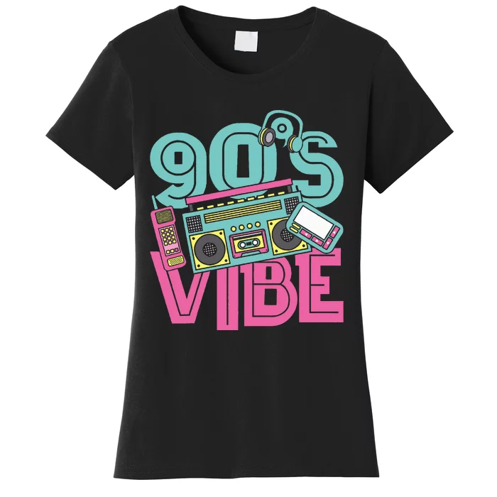 90s Vibe Vintage 1990s Music 90s Costume Party Nineties Women's T-Shirt