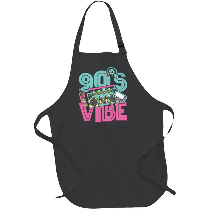 90s Vibe Vintage 1990s Music 90s Costume Party Nineties Full-Length Apron With Pocket