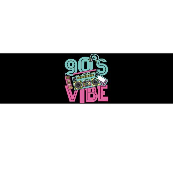 90s Vibe Vintage 1990s Music 90s Costume Party Nineties Bumper Sticker