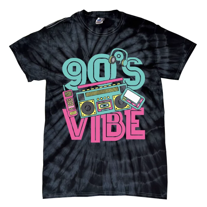 90s Vibe Vintage 1990s Music 90s Costume Party Nineties Tie-Dye T-Shirt