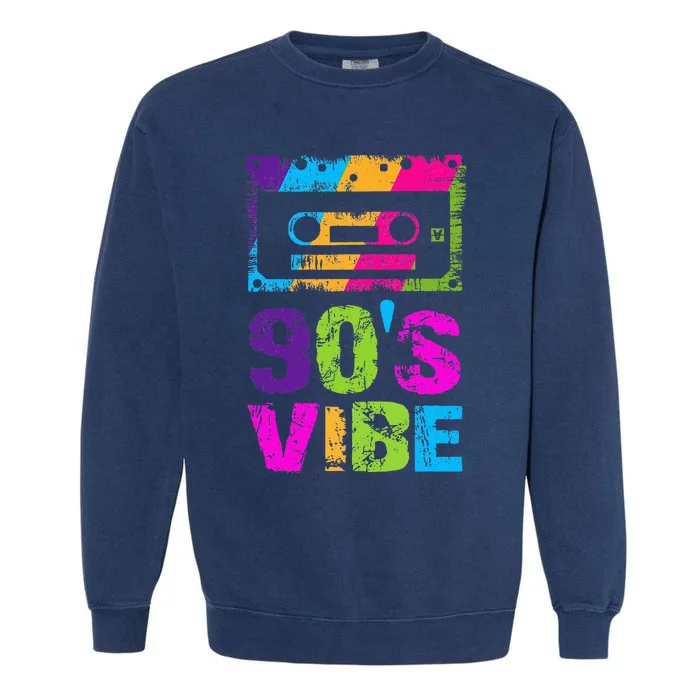 90s Vibe Vintage 1990s Music 90s Costume Party Garment-Dyed Sweatshirt