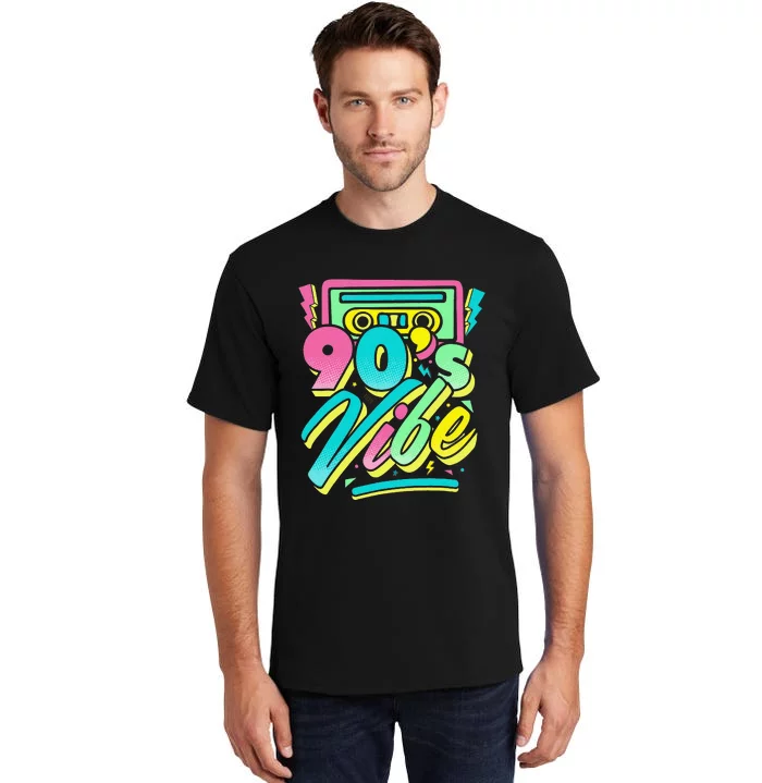 90s Vibe Vintage Retro Costume Party Nineties Tall T-Shirt