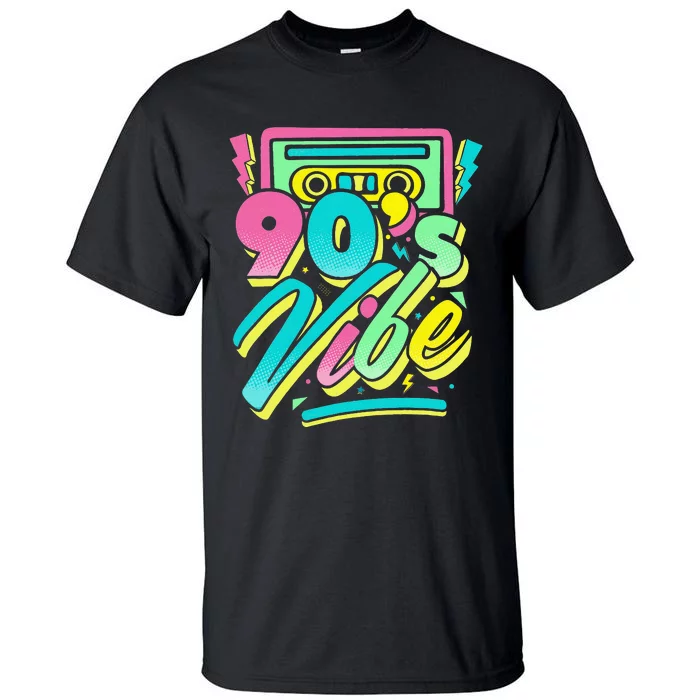 90s Vibe Vintage Retro Costume Party Nineties Tall T-Shirt