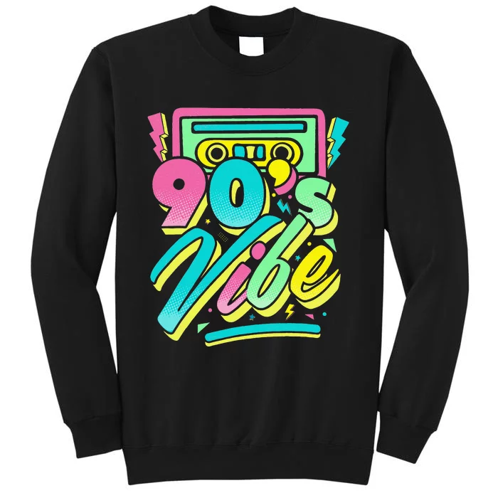 90s Vibe Vintage Retro Costume Party Nineties Tall Sweatshirt