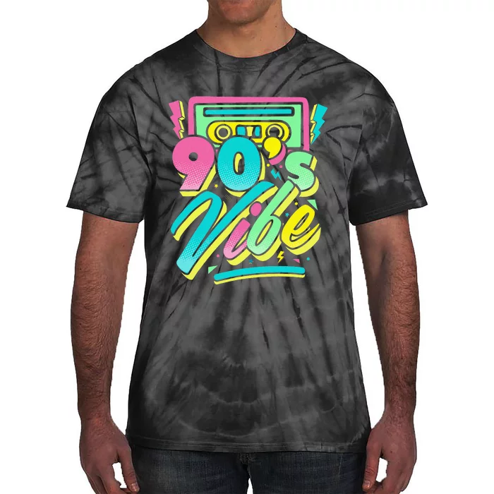 90s Vibe Vintage Retro Costume Party Nineties Tie-Dye T-Shirt