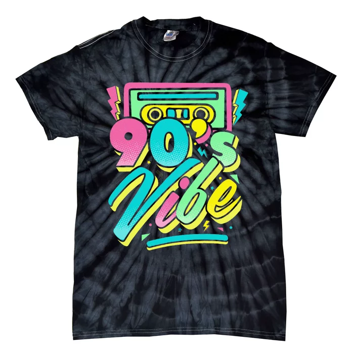 90s Vibe Vintage Retro Costume Party Nineties Tie-Dye T-Shirt