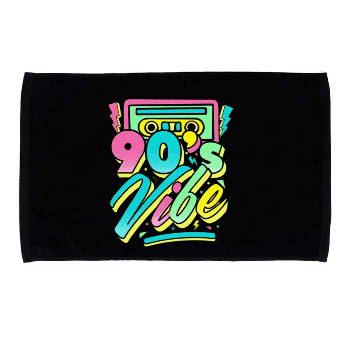 90s Vibe Vintage Retro Costume Party Nineties Microfiber Hand Towel