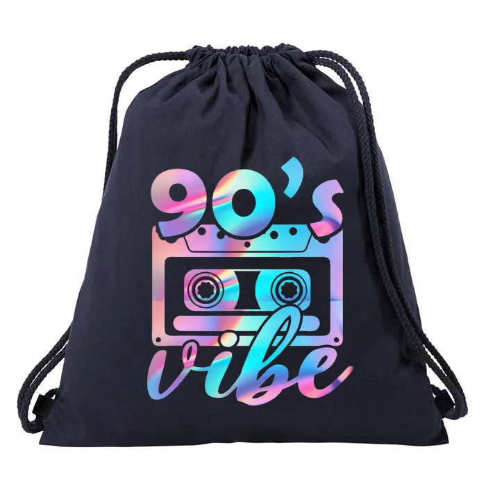 90s Vibe Vintage 1990s Music 90s Costume Party 90S Vibe Drawstring Bag