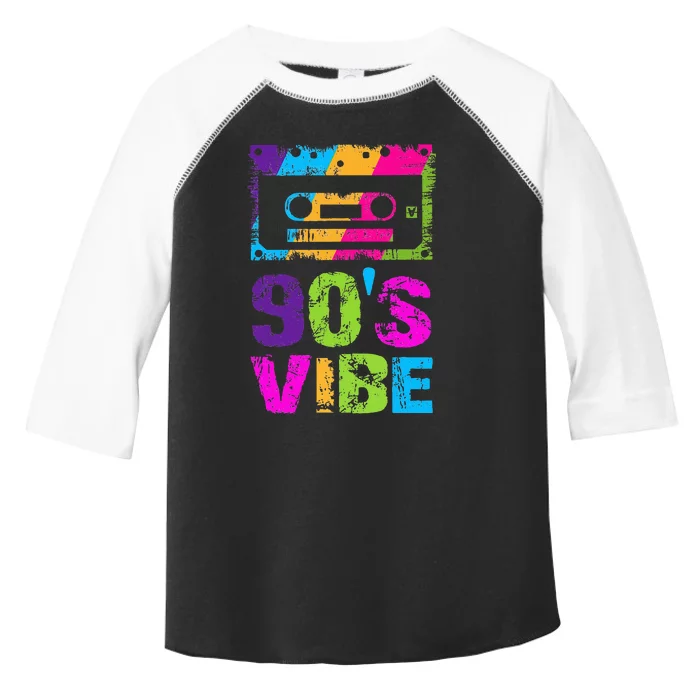 90s Vibe Vintage 1990s Music 90s Costume Party Nineties Toddler Fine Jersey T-Shirt