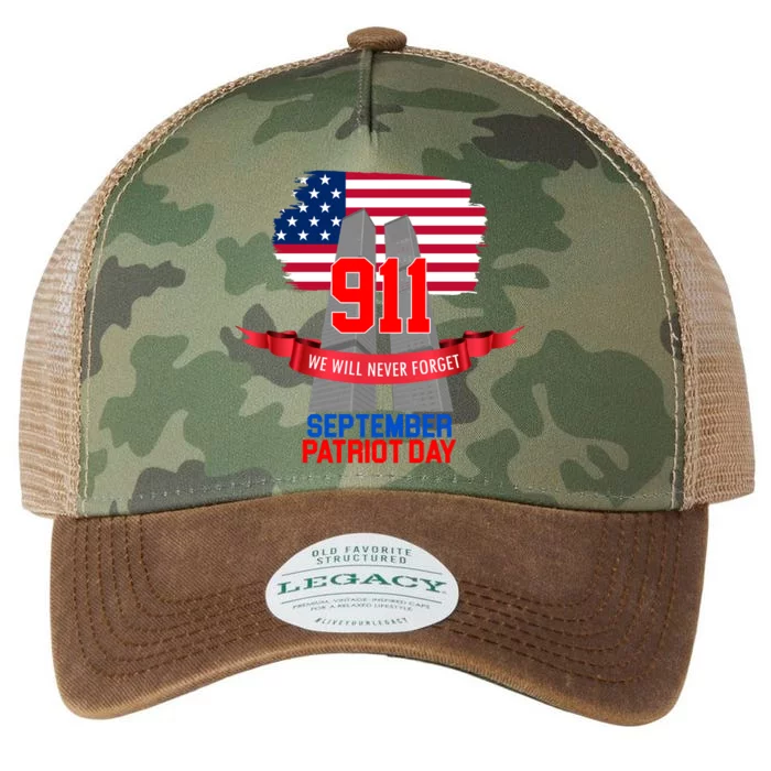 9/11 We Will Never Forget September 11th Patriot Day Legacy Tie Dye Trucker Hat