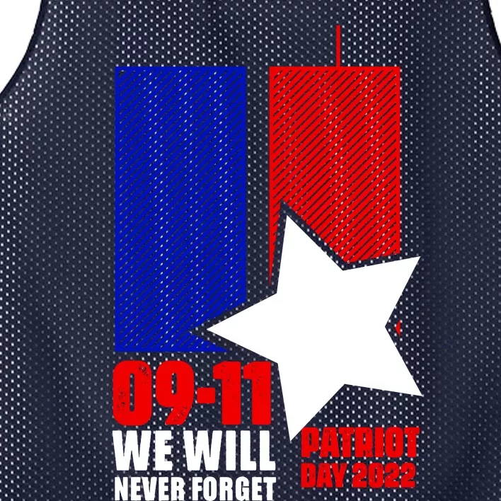 911 We Will Never Forget, 911 Memorial Twin Tower, Patriot Day Mesh Reversible Basketball Jersey Tank