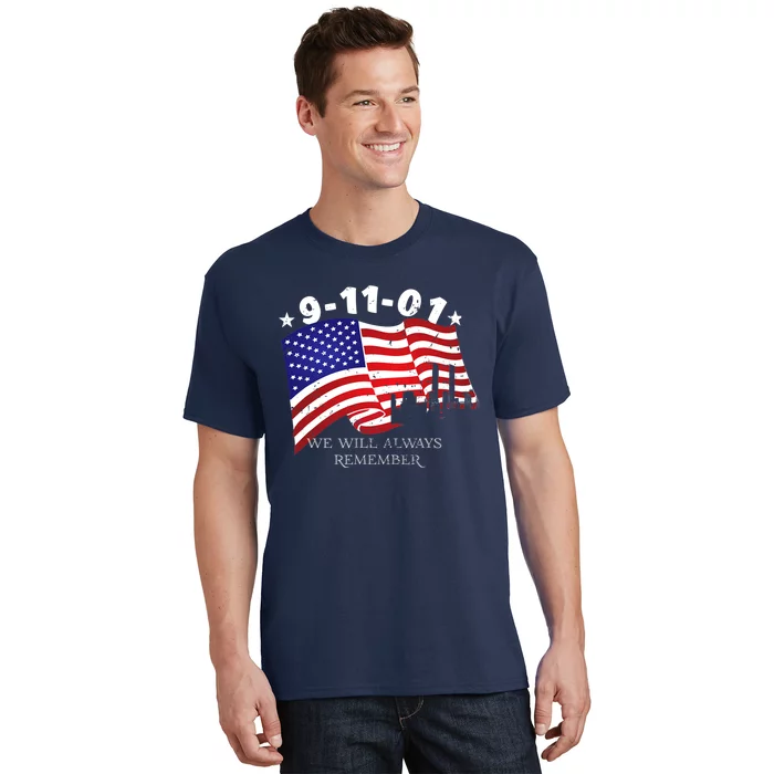 9/11/01 We Will Always Remember T-Shirt