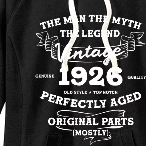 96 Year Old The The Myth The Legend 1926 96th Birthday Cute Gift Women's Fleece Hoodie