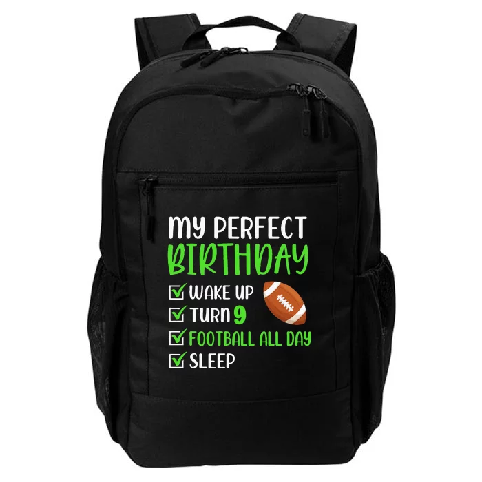 9 Year Old American Football Birthday Party 9th Boy Player Daily Commute Backpack