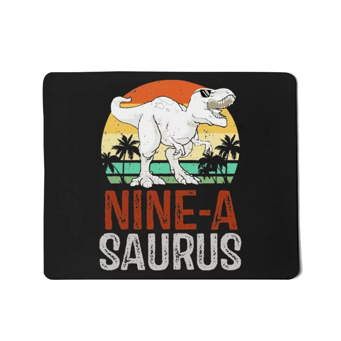 9 Years Old Dinosaur Trex Awesome Since 2014 Birthday Mousepad