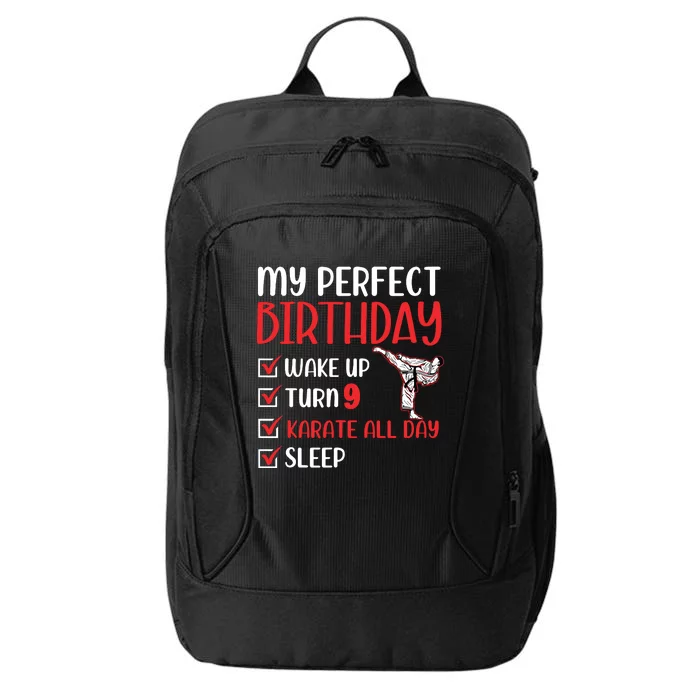 9 Year Old Karate Birthday Party 9th Player City Backpack