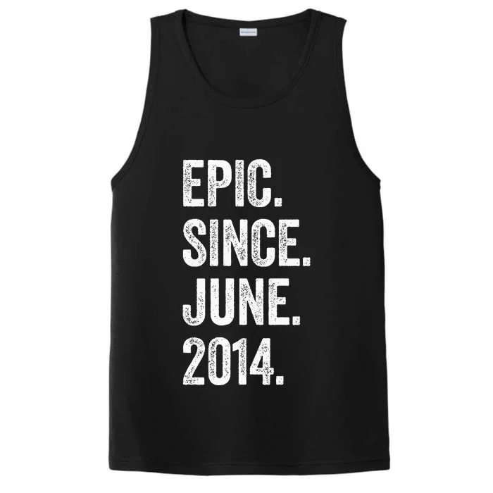 9 Years Old Epic Since June 2014 9th Birthday Performance Tank