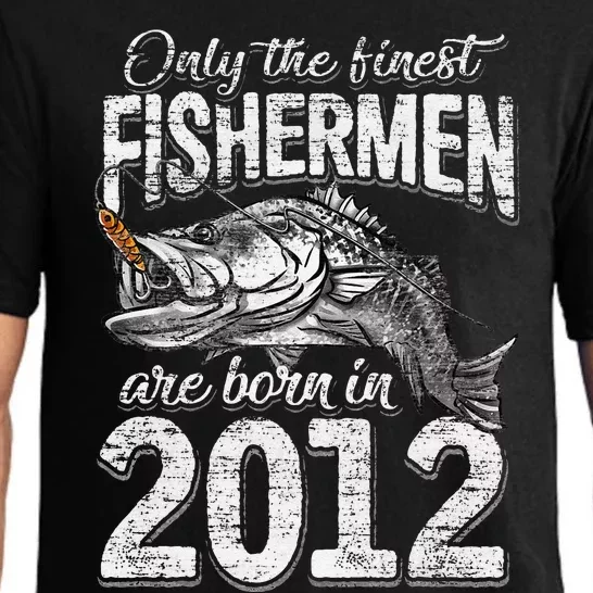 9 Years Old Fisherman Born In 2012 Fisherman 9th Birthday Pajama Set