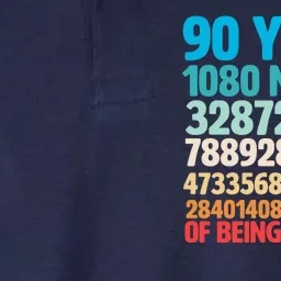 90 Years Of Being Awesome 90th Birthday Time Breakdown Softstyle Adult Sport Polo