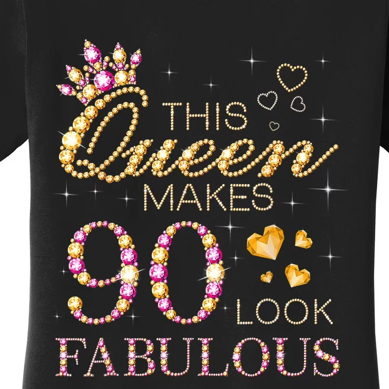 90 Years Old Gifts 90 & Fabulous Since 1933 90th Birthday Women's T-Shirt