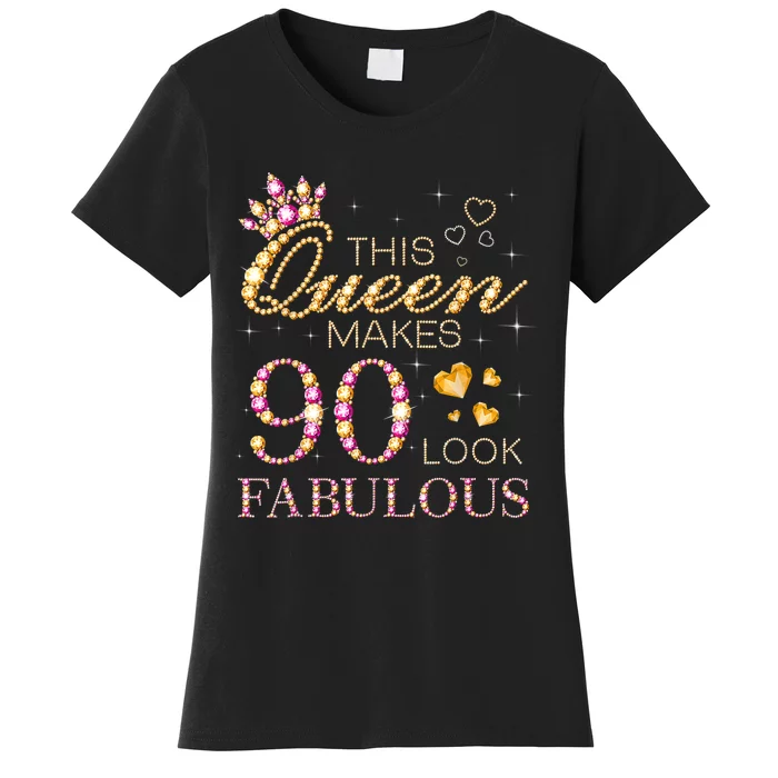 90 Years Old Gifts 90 & Fabulous Since 1933 90th Birthday Women's T-Shirt