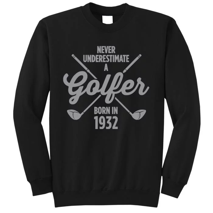 90 Year Old Golfer: Golfing Golf 1932 90th Birthday Tall Sweatshirt