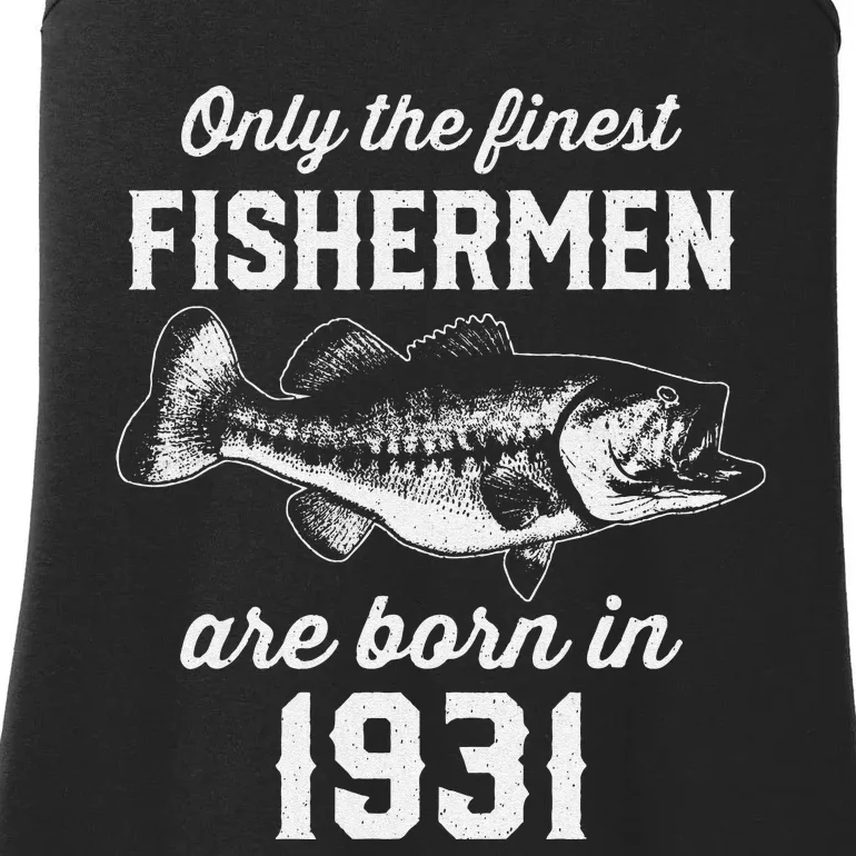 92 Year Old Fishing Fisherman 1931 92nd Birthday Ladies Essential Tank