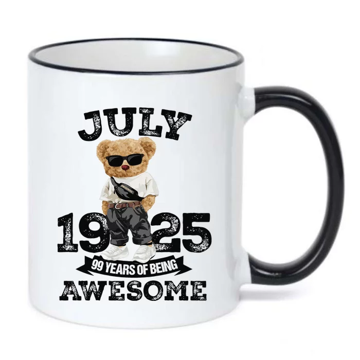 99 Years Of Being Awesome July 1925 Cool 99th Birthday Gift Black Color Changing Mug