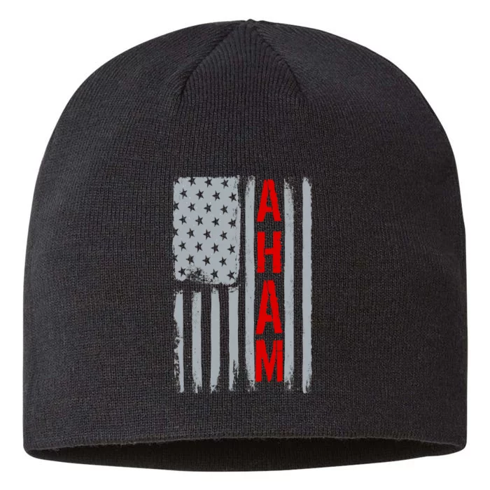 A. Ham Hamilton USA Vintage Flag 8 1/2in Sustainable Knit Beanie