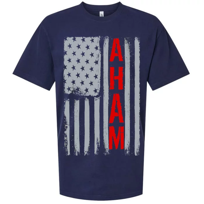 A. Ham Hamilton USA Vintage Flag Sueded Cloud Jersey T-Shirt