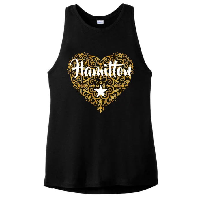 A. Hamilton Golden Heart Ladies Tri-Blend Wicking Tank