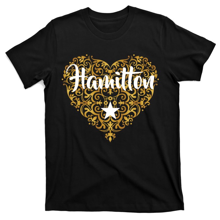 A. Hamilton Golden Heart T-Shirt