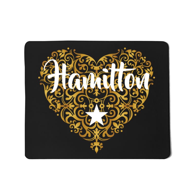 A. Hamilton Golden Heart Mousepad