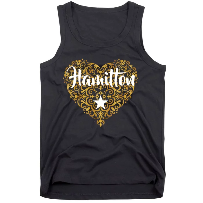 A. Hamilton Golden Heart Tank Top