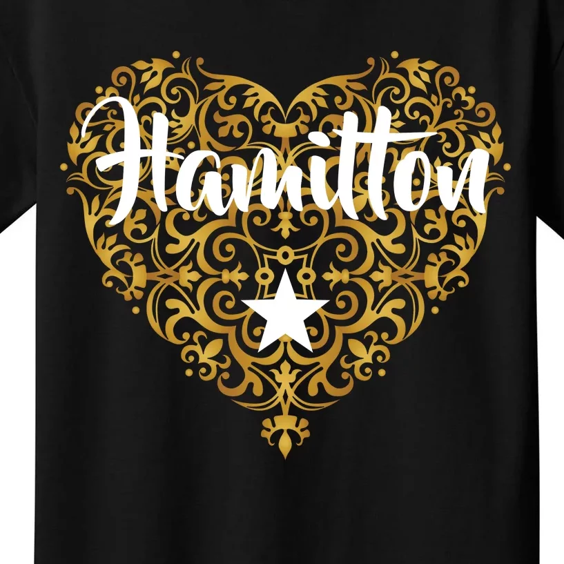 A. Hamilton Golden Heart Kids T-Shirt