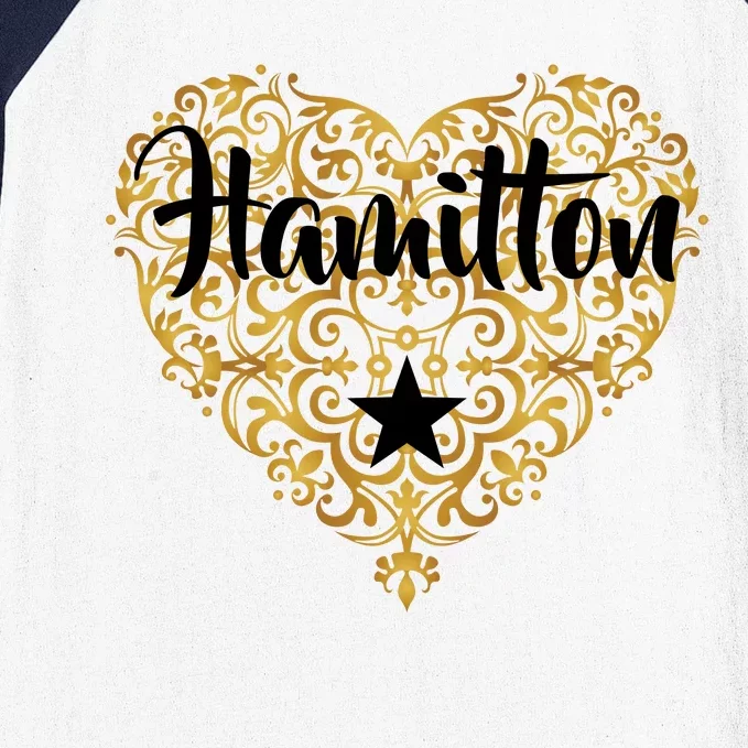 A. Hamilton Golden Heart Baseball Sleeve Shirt