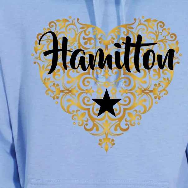 A. Hamilton Golden Heart Unisex Surf Hoodie