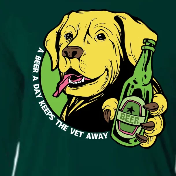 A Beer A Day Keeps The Vet Away Dog Cooling Performance Long Sleeve Crew