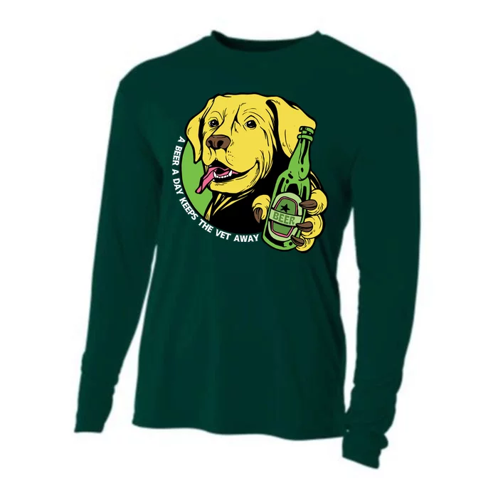 A Beer A Day Keeps The Vet Away Dog Cooling Performance Long Sleeve Crew