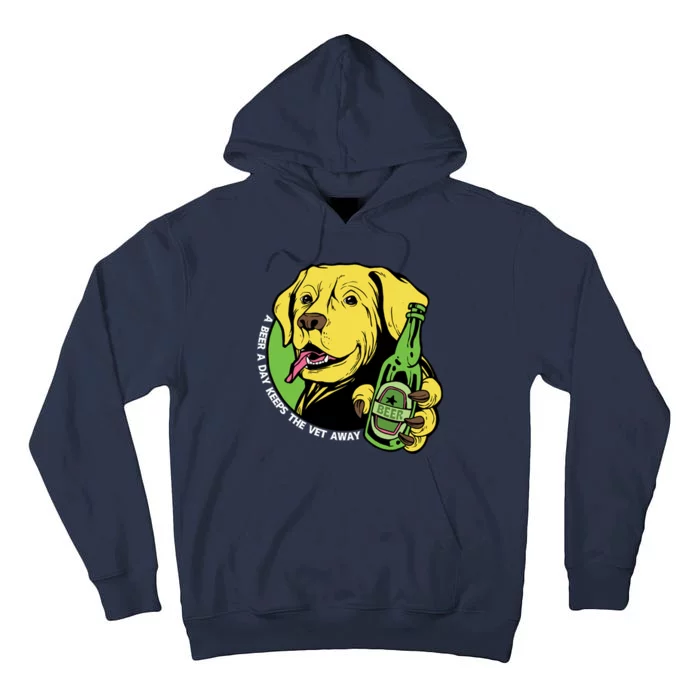 A Beer A Day Keeps The Vet Away Dog Tall Hoodie