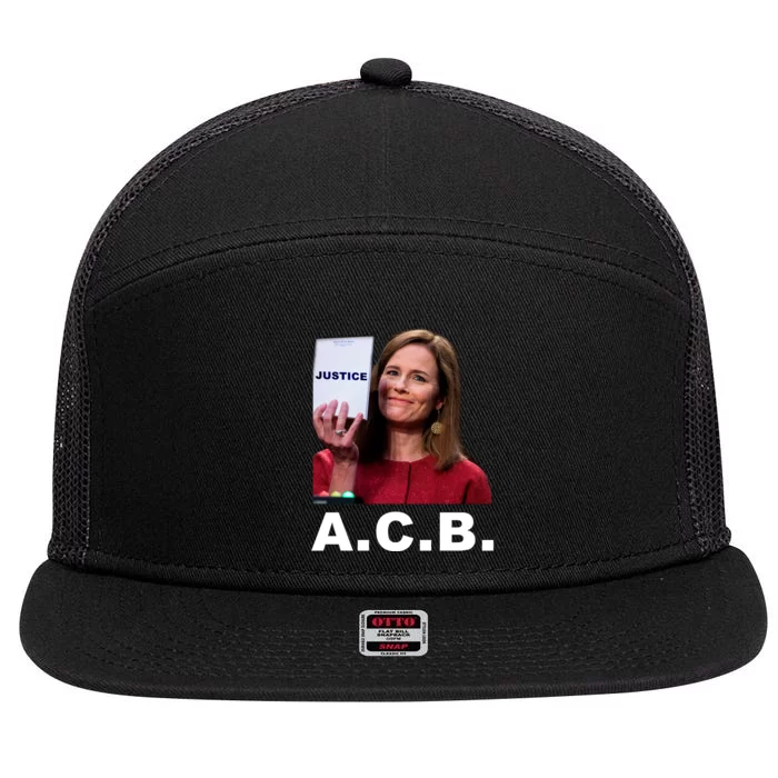 A.C.B. Justice Notepad Amy Barrett 7 Panel Mesh Trucker Snapback Hat